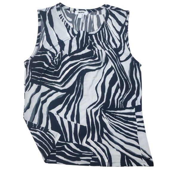 DKNY Women's Zebra Print Polyester Spandex Tank Top, Medium, NWT. - Picture 5 of 9
